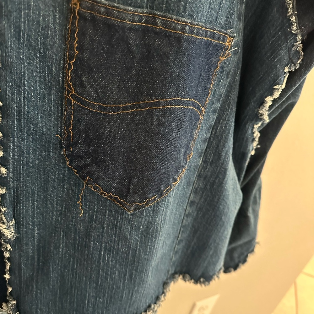 Robert Graham Blue Patchwork Jean Jacket - image 6